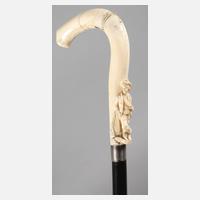 Spazierstock Walrosszahn111