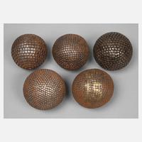 Fünf Bocciakugeln111