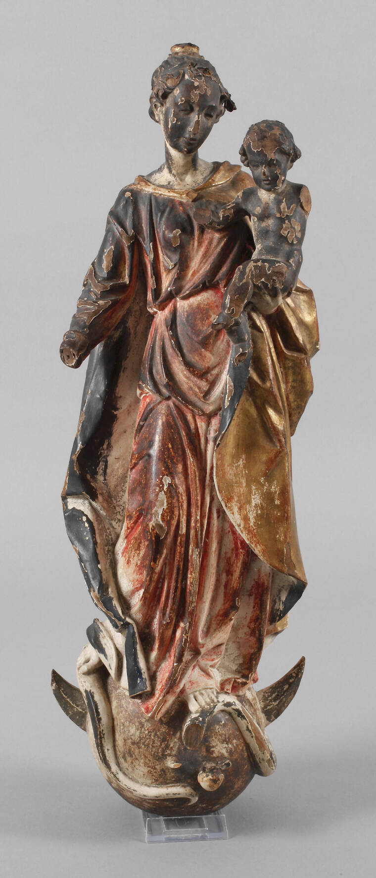 Geschnitzte Heiligenplastik