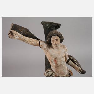 Geschnitzte Heiligenfigur