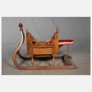 Historischer Kinderschlitten