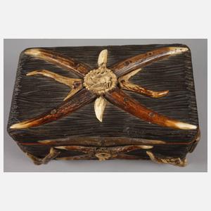 Jagdliche Deckeldose