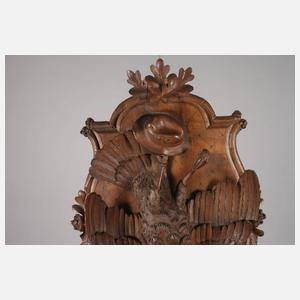 Paar jagdliche Wandreliefs