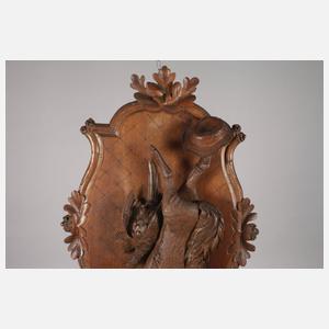 Paar jagdliche Wandreliefs