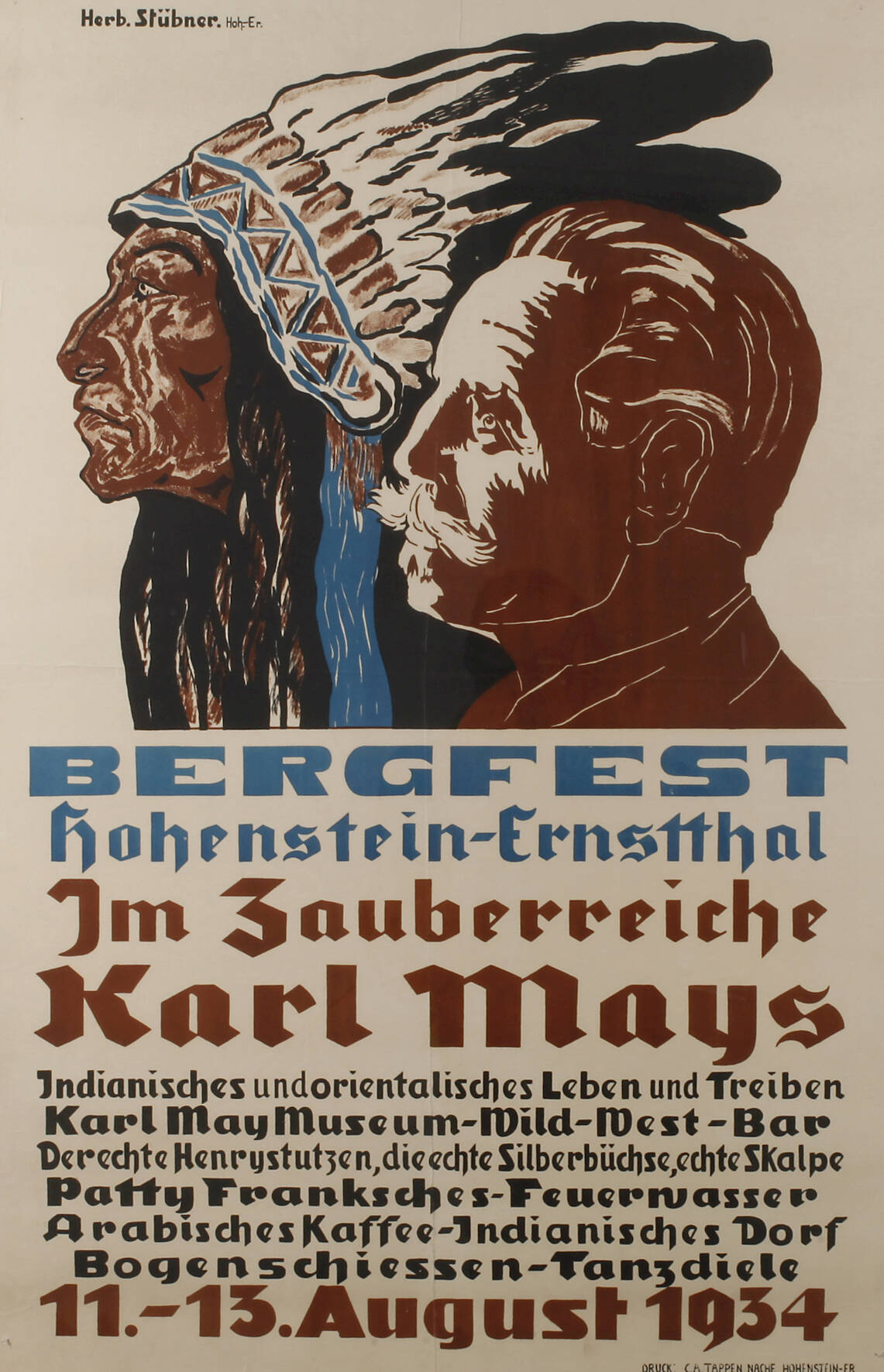Werbeplakat Karl May