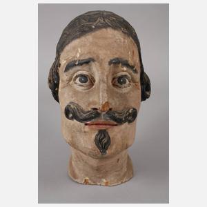 Geschnitztes Männerhaupt