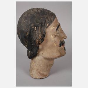 Geschnitztes Männerhaupt