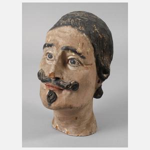 Geschnitztes Männerhaupt