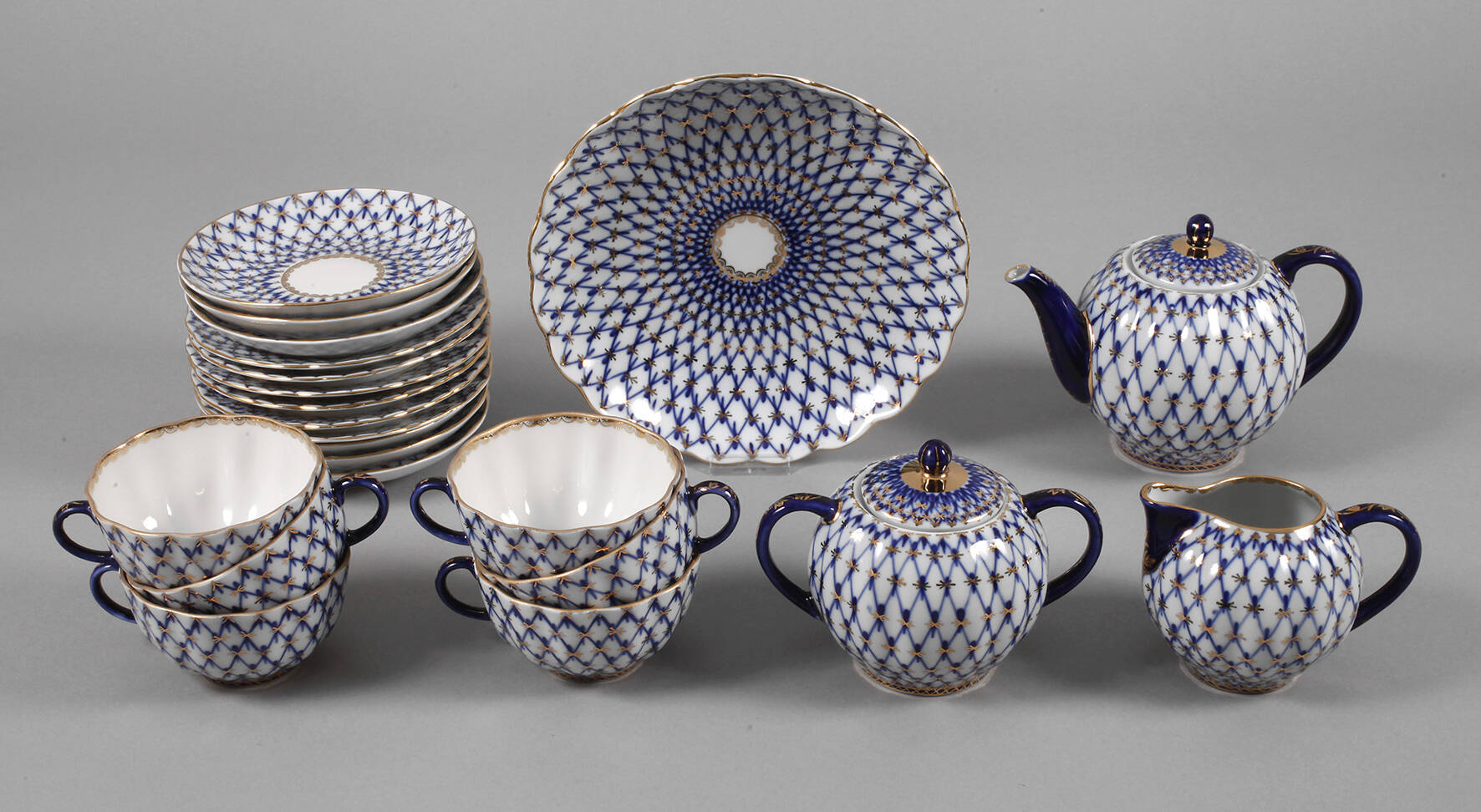 Lomonossov Teeservice "Kobaltnetz"