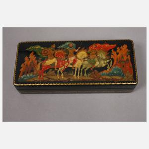 Konvolut russische Lackdosen