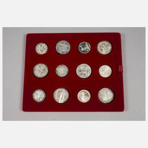 Silbermünzen Olympia Moskau 1980