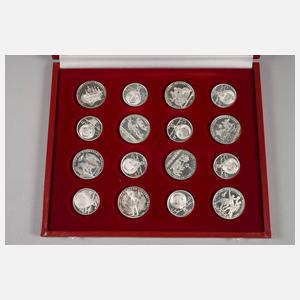 Silbermünzen Olympia Moskau 1980