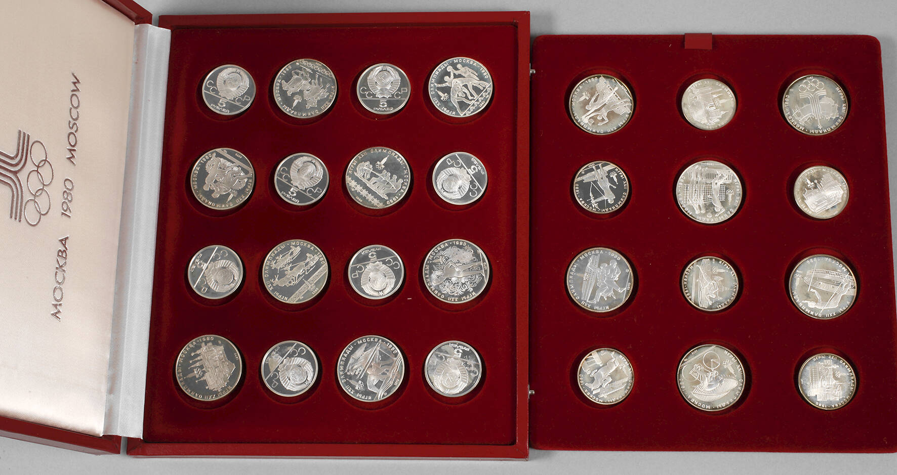 Silbermünzen Olympia Moskau 1980