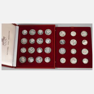 Silbermünzen Olympia Moskau 1980