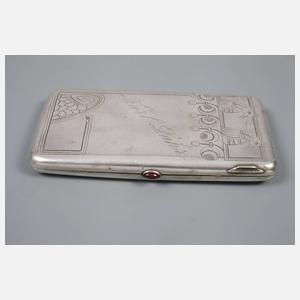Russisches Zigarettenetui Silber