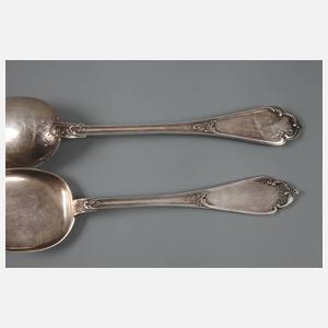 Paar Vorlegelöffel Carl Fabergé