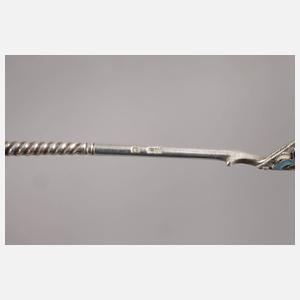 Russland Silberlöffel mit Email