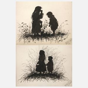 Elisabeth Merkurievna Boehm, Zwei Tuschezeichnungen