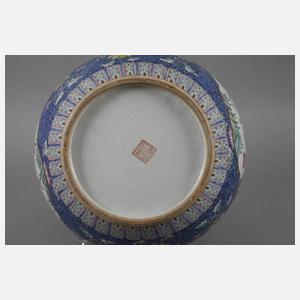 Große Vase Famille rose