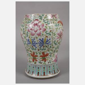 Vase China Famille rose