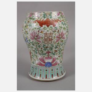 Vase China Famille rose