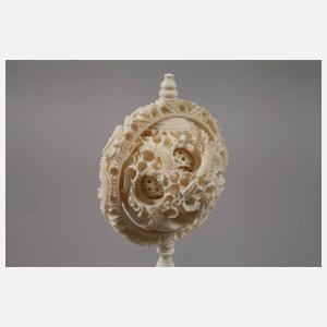 Kugel-in-Kugel Elfenbein