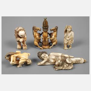 Konvolut Elfenbeinschnitzereien