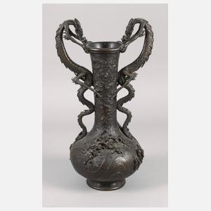 Drachenvase Bronze