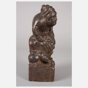 China Eisengussfigur