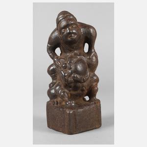 China Eisengussfigur