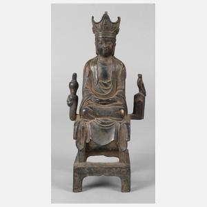 Bronzeplastik Guanyin