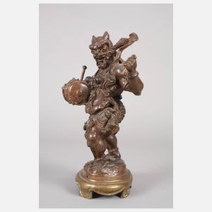 Bronzeplastik Raijin