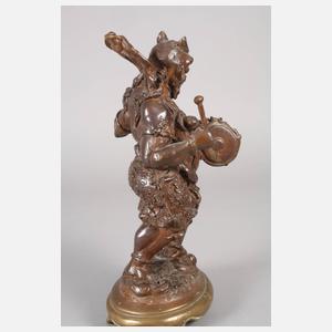 Bronzeplastik Raijin