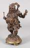 Bronzeplastik Raijin