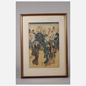 Japanischer Farbholzschnitt