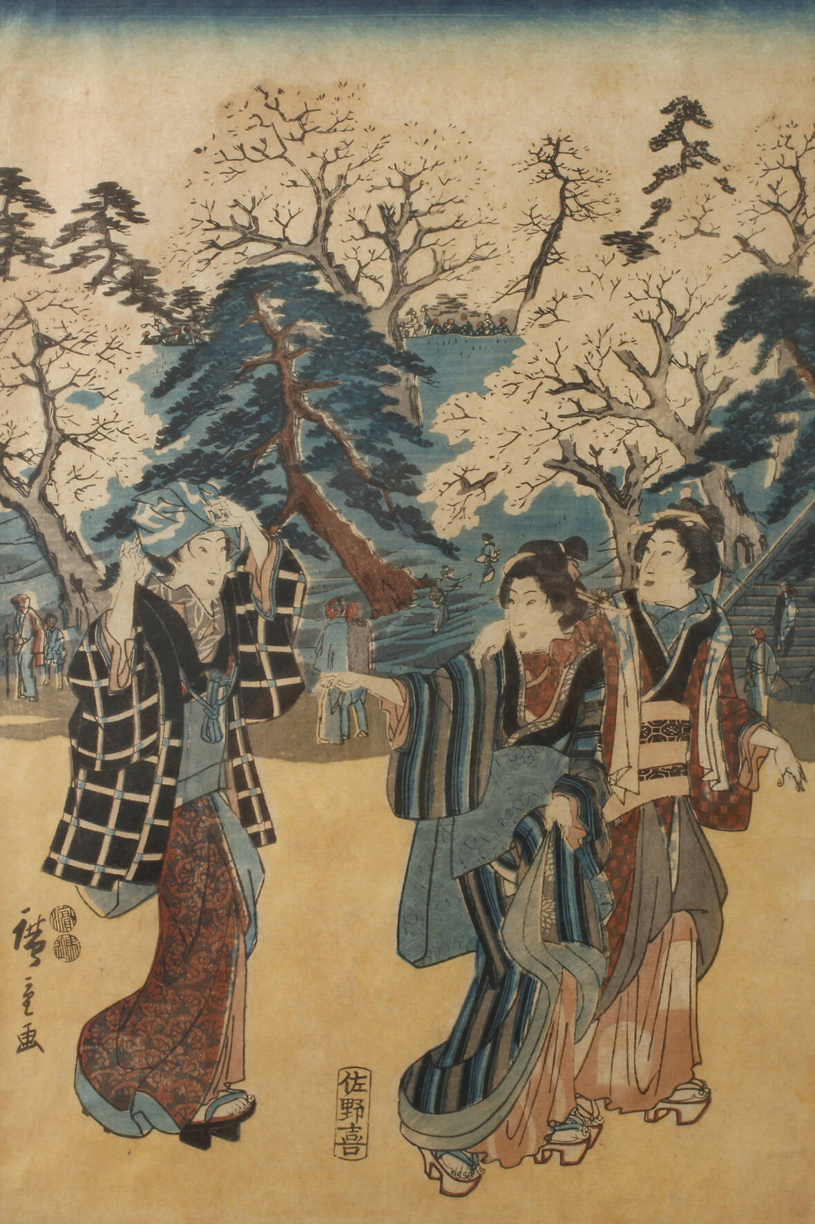 Japanischer Farbholzschnitt