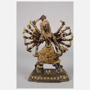 Bronzeplastik Durga Devi