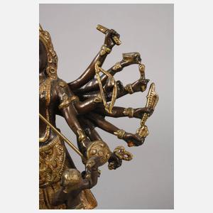 Bronzeplastik Durga Devi