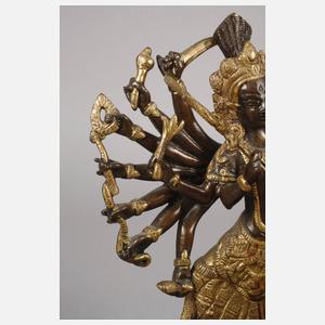 Bronzeplastik Durga Devi