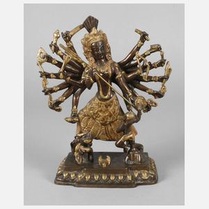 Bronzeplastik Durga Devi