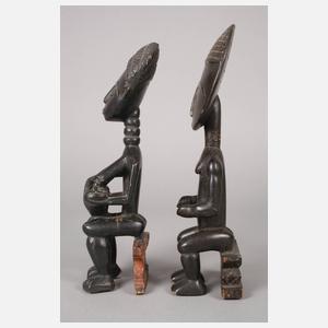 Zwei Akuaba-Figuren