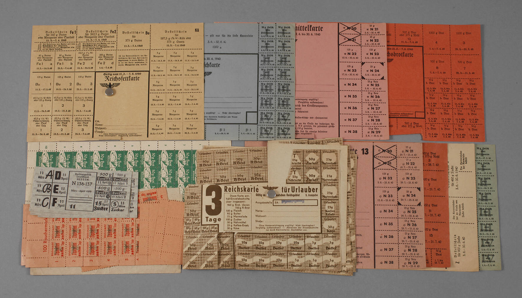 Konvolut Lebensmittelmarken