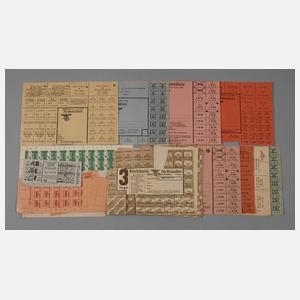 Konvolut Lebensmittelmarken