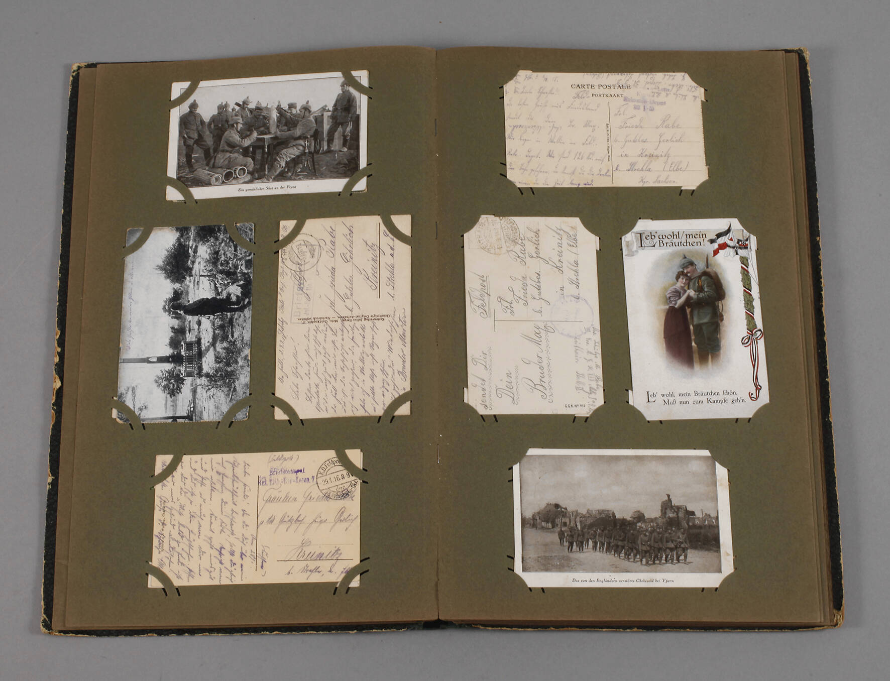 Ansichtskartenalbum 1. Weltkrieg