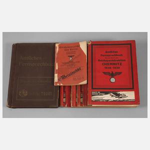 Konvolut Fernsprechbücher