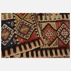 Zwei Bahnen Kelim Anatolien