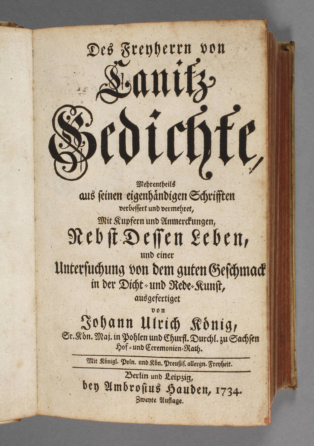 Barockdichtung von Canitz und Hancke