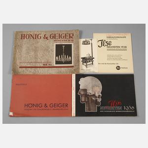 Konvolut Kataloge Lampen