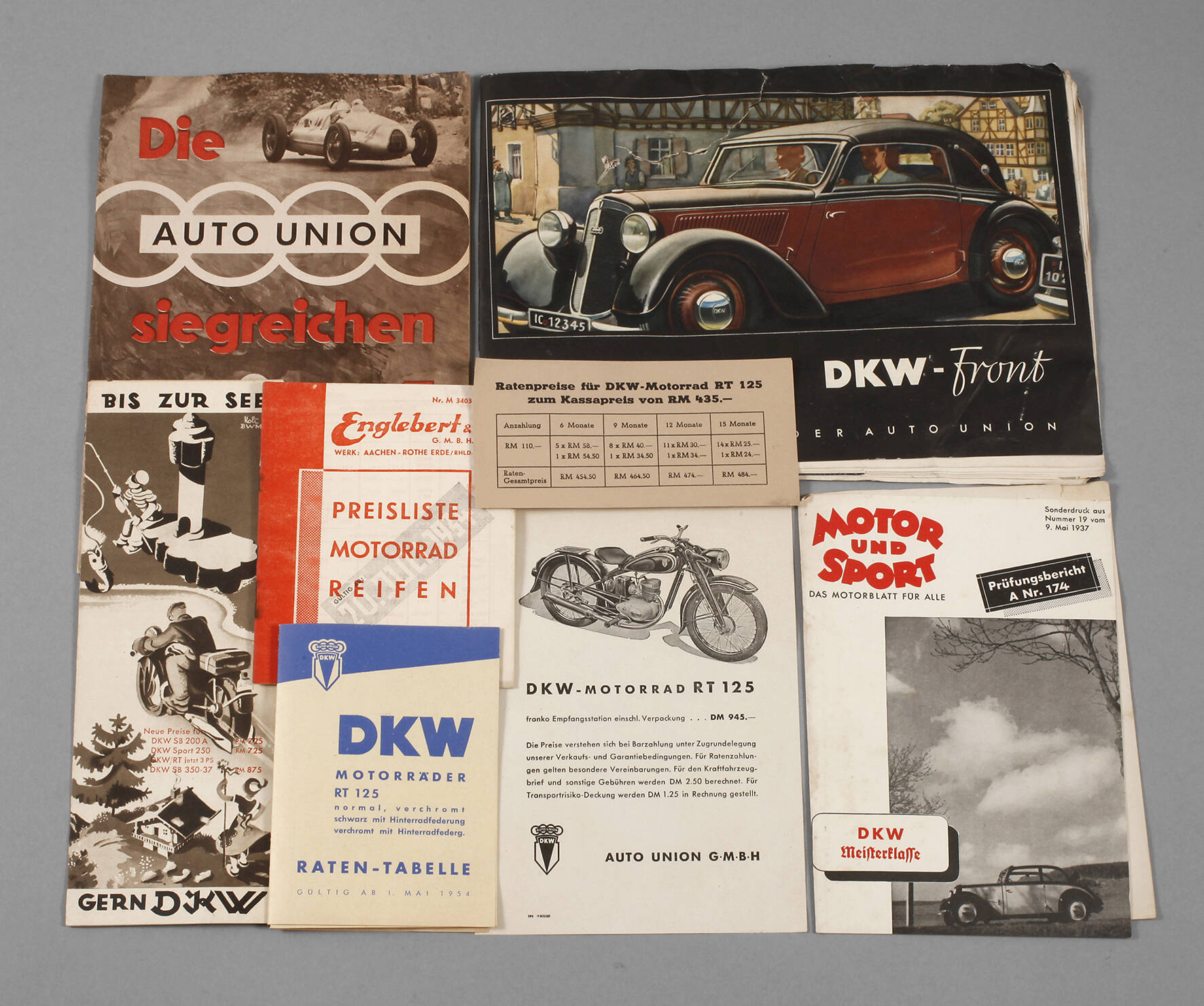 Konvolut Kataloge DKW
