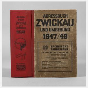 Adreßbuch der Stadt Zwickau und Umgebung